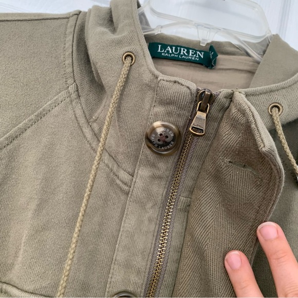90s Vintage Lauren Ralph Lauren  Hooded Jacket small - Picture 8 of 8